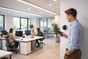 Domótica en oficinas: controla luces, climatización y accesos desde el móvil