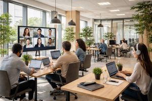 Teletrabajo híbrido: cómo organizar equipos que combinan oficina y casa