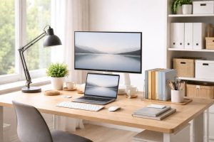 Trucos de organización del escritorio para trabajar y estudiar en el mismo espacio